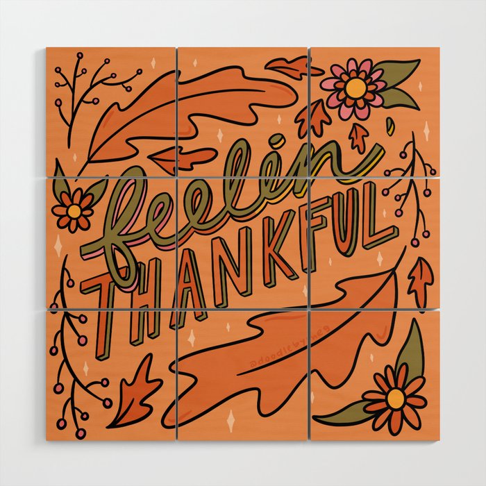 Feelin Thankful Wood Wall Art Gallery Image 1