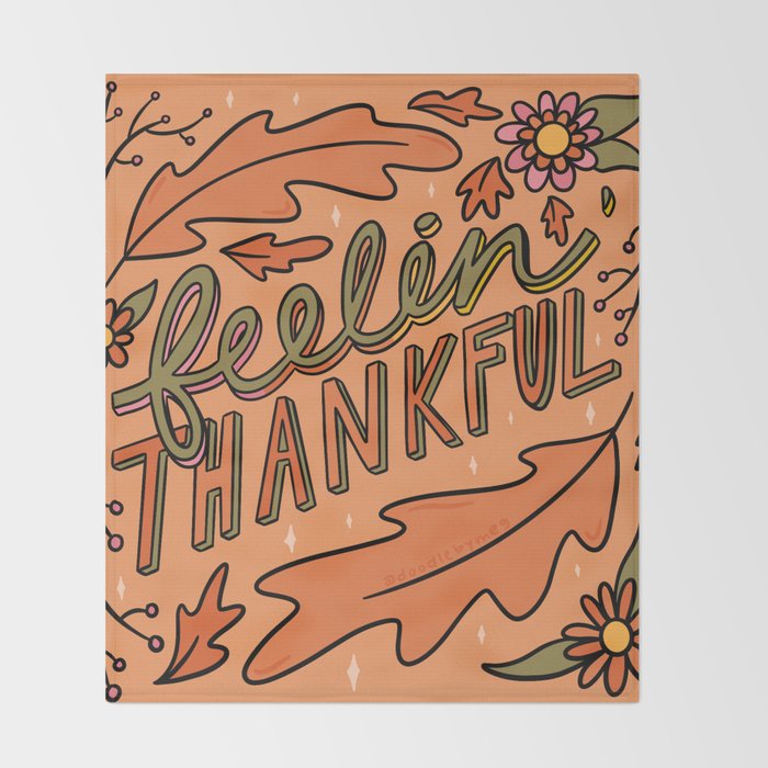 Feelin Thankful Throw Blanket Gallery Image 2