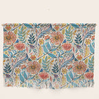 Vivid Colorful Art Nouveau Floral Wall Hanging Gallery Image 1