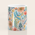 Vivid Colorful Art Nouveau Floral Coffee Mug Gallery Image 4