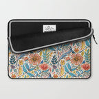 Vivid Colorful Art Nouveau Floral Laptop Sleeve Gallery Image 2