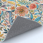 Vivid Colorful Art Nouveau Floral Rug Gallery Image 4