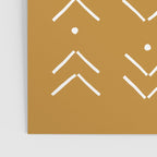 Arrow Lines Pattern Design 10 in mustard yellow Poster Gallery Image 3