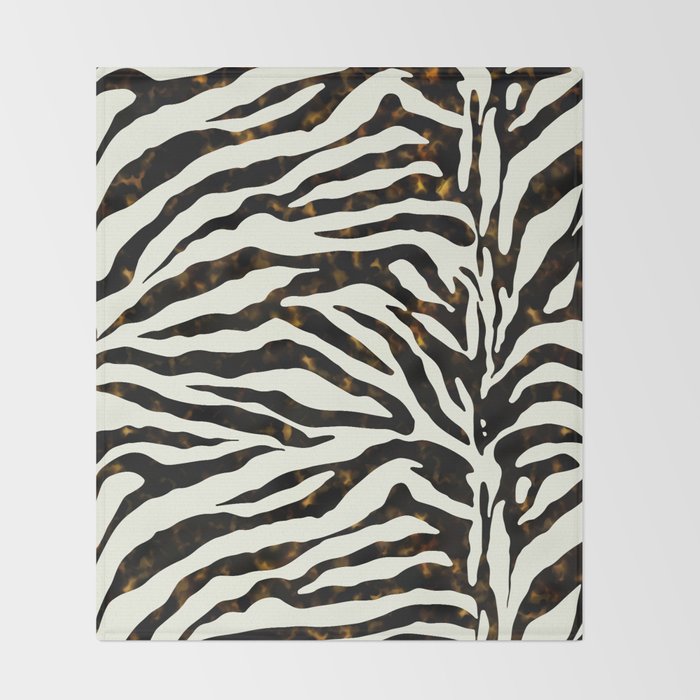 Tortoiseshell Zebra Throw Blanket Gallery Image 2