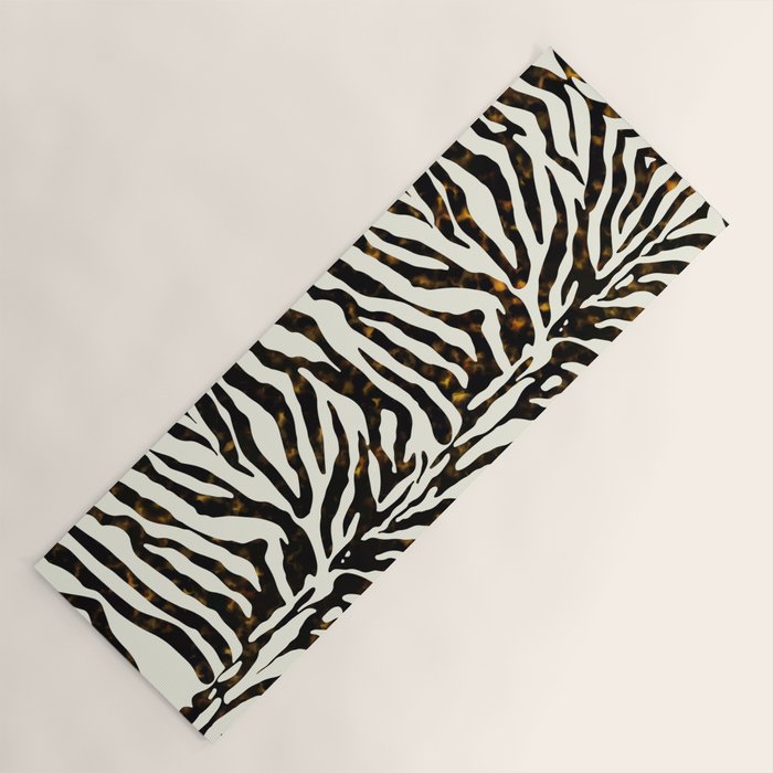 Tortoiseshell Zebra Yoga Mat Gallery Image 1