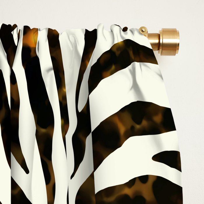 Tortoiseshell Zebra Window Curtain Gallery Image 2