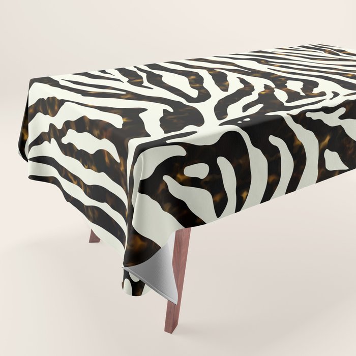 Tortoiseshell Zebra Tablecloth Gallery Image 1