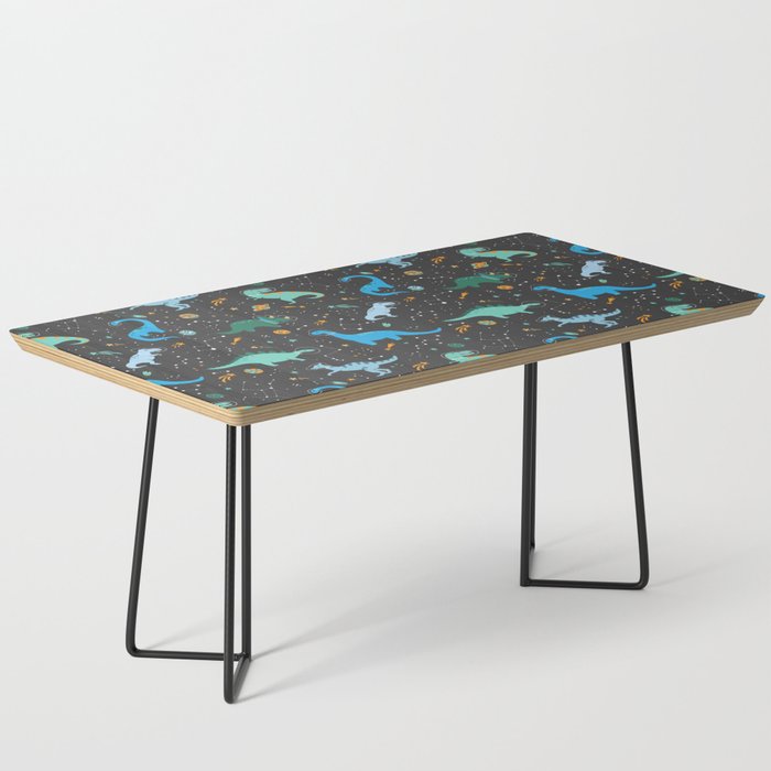 Dinosaurs in Space in Blue Coffee Table Gallery Image 1