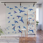 Blue Birds Wall Mural Gallery Image 1
