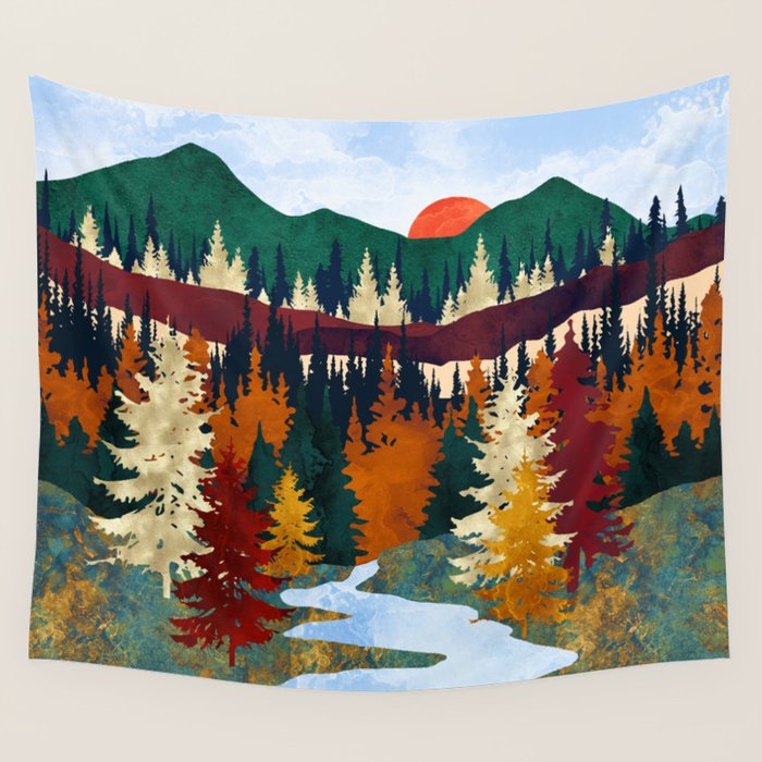 Valley Stream Wall Tapestry Gallery Image 4
