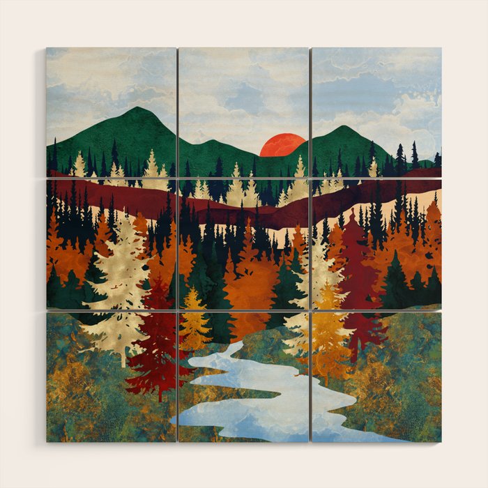 Valley Stream Wood Wall Art Gallery Image 1