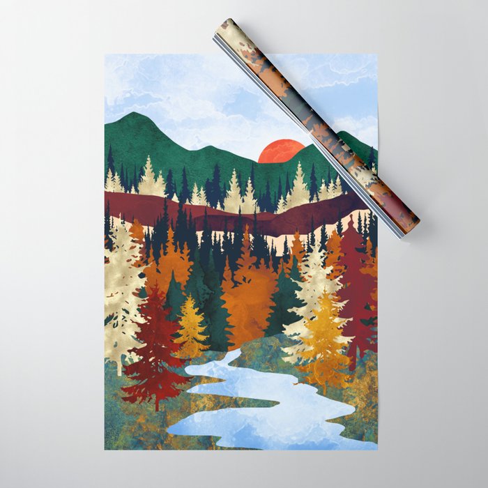 Valley Stream Wrapping Paper Gallery Image 1