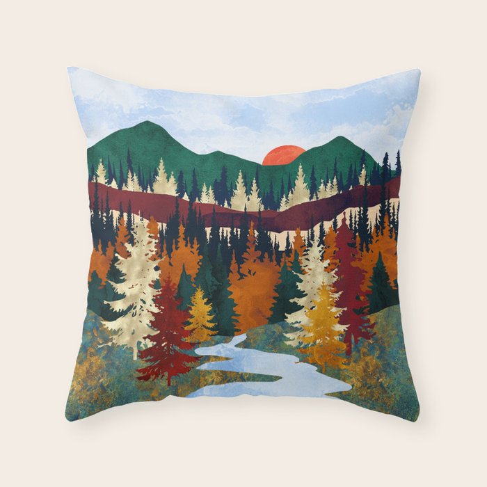 Valley Stream Throw Pillow Gallery Image 6