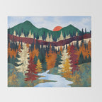 Valley Stream Throw Blanket Gallery Image 2