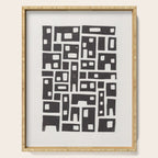 City / Lino Print Serving Tray Gallery Image 1