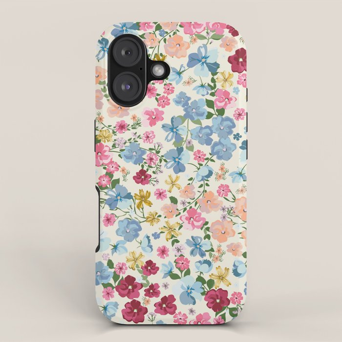 Blooming Cottage Garden Boho Floral iPhone Case Gallery Image 1