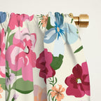 Blooming Cottage Garden Boho Floral Window Curtain Gallery Image 2