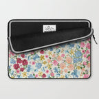 Blooming Cottage Garden Boho Floral Laptop Sleeve Gallery Image 2