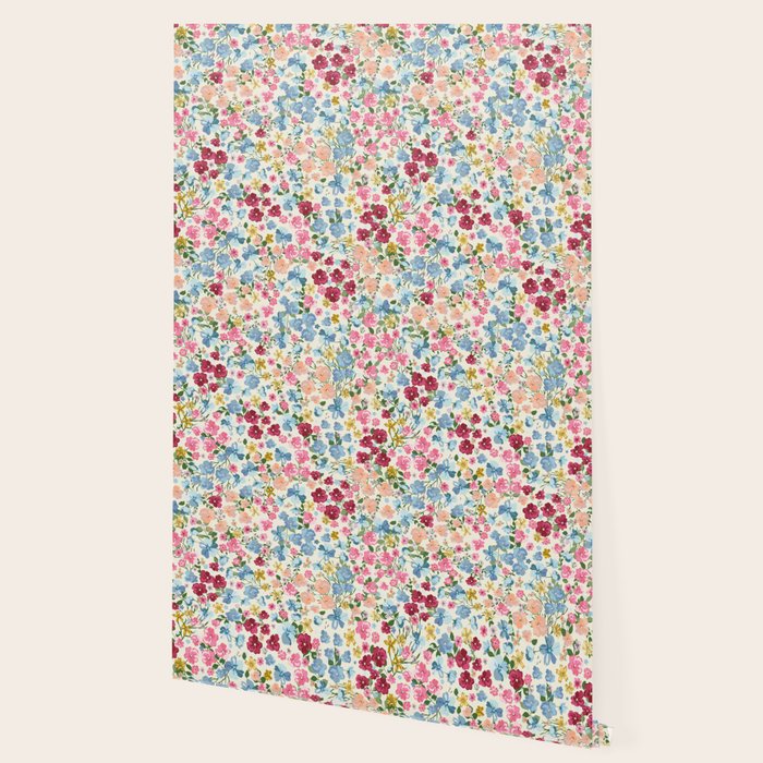 Blooming Cottage Garden Boho Floral Wallpaper Gallery Image 2