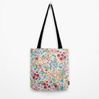 Blooming Cottage Garden Boho Floral Tote Bag Gallery Image 2