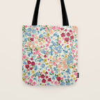 Blooming Cottage Garden Boho Floral Tote Bag Gallery Image 1
