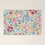 Blooming Cottage Garden Boho Floral Welcome Mat Gallery Image 1