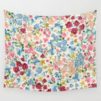 Blooming Cottage Garden Boho Floral Wall Tapestry Gallery Image 4