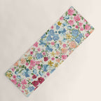 Blooming Cottage Garden Boho Floral Yoga Mat Gallery Image 1