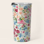 Blooming Cottage Garden Boho Floral Travel Mug Gallery Image 3