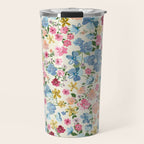 Blooming Cottage Garden Boho Floral Travel Mug Gallery Image 1
