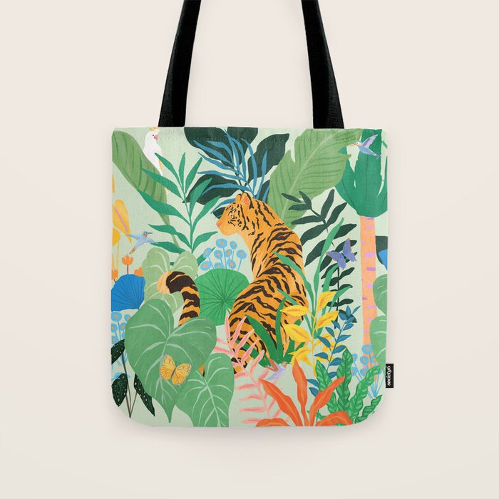 Tiger in Jungle  Tote Bag Gallery Image 1