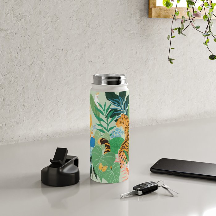 Tiger in Jungle  Water Bottle Gallery Image 4