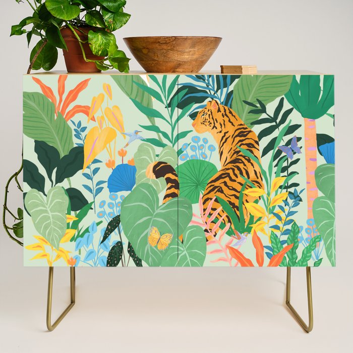 Tiger in Jungle  Credenza Gallery Image 1