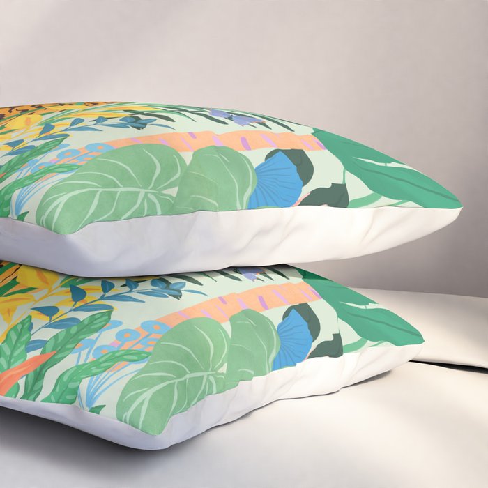 Tiger in Jungle  Pillow Sham Gallery Image 3
