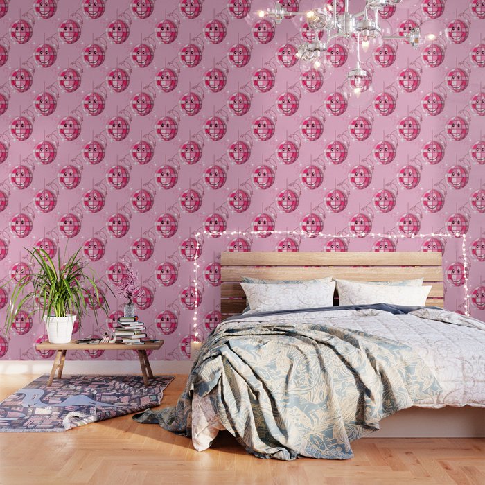 Smiley Pink Disco Ball Wallpaper Gallery Image 3