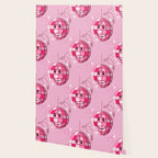 Smiley Pink Disco Ball Wallpaper Gallery Image 2