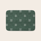 triple dash - green Bath Mat Gallery Image 1
