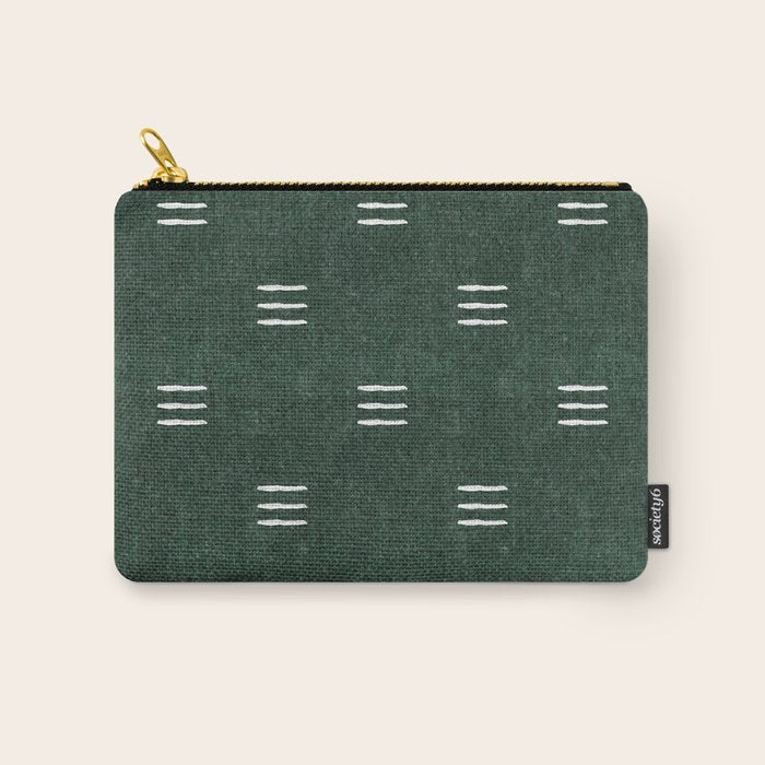 triple dash - green Carry All Pouch Gallery Image 1