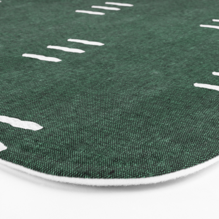 triple dash - green Bath Mat Gallery Image 3