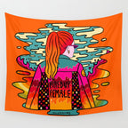 Fired Up Female Wall Tapestry Gallery Image 4