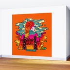 Fired Up Female Wall Mural Gallery Image 2