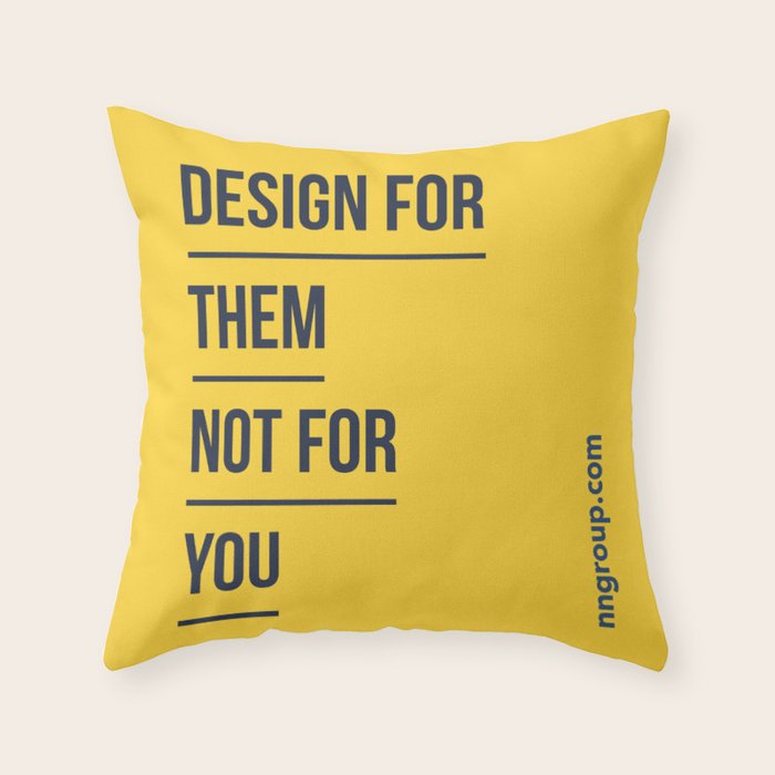 Design For Them Throw Pillow Gallery Image 1
