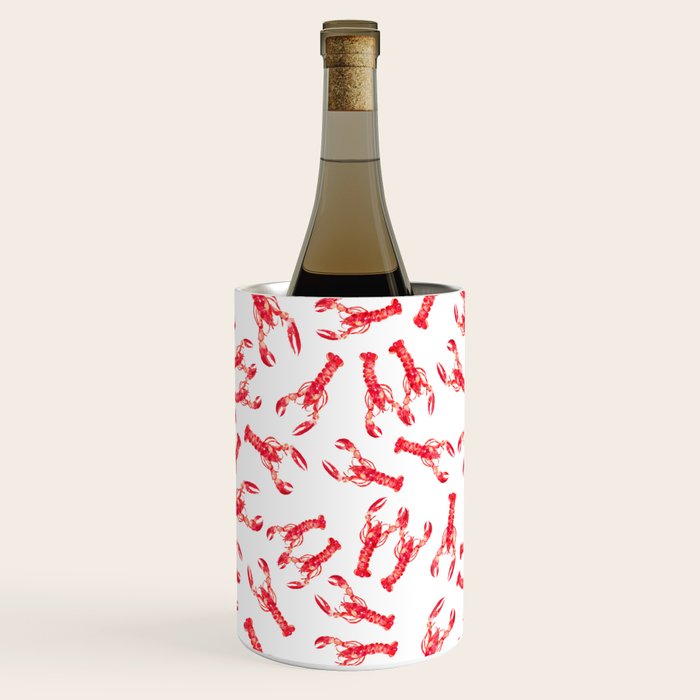 Watercolor Lobster Wine Chiller Gallery Image 3