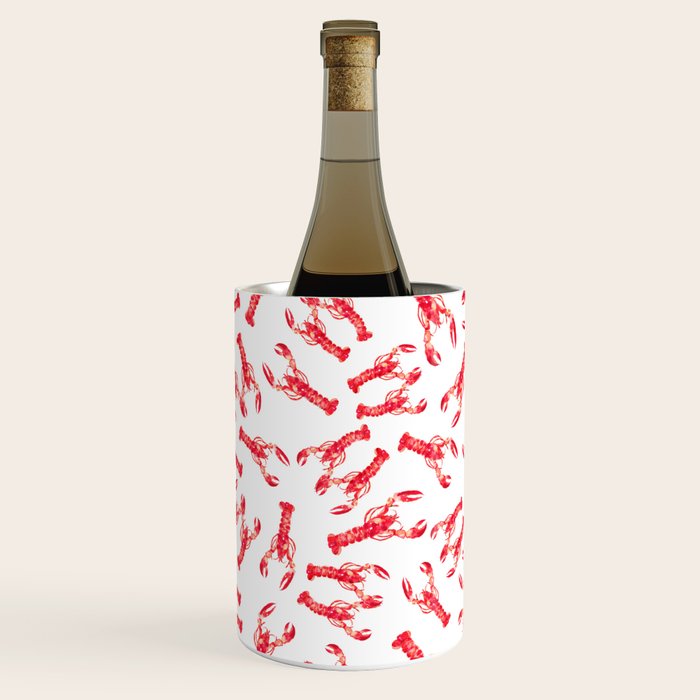 Watercolor Lobster Wine Chiller Gallery Image 1