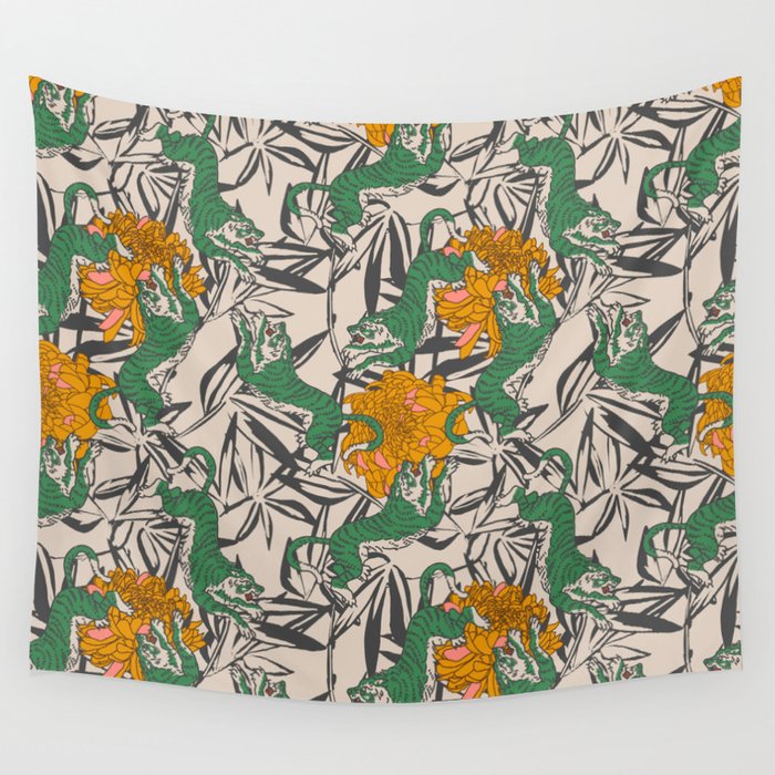 BENGAL MAYA TIGER Wall Tapestry Gallery Image 4