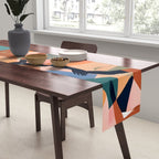 Human Relationships, Abstract People Emotional Entanglement Concept, Eclectic Pastel Bohemian Feelings, Love Friendship Contemporary Modern Painting  Table Runner Gallery Image 2