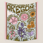 Oregon Wildflowers Wall Tapestry Gallery Image 4