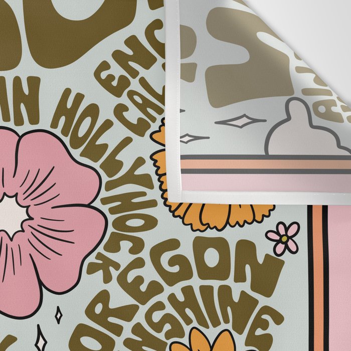 Oregon Wildflowers Wall Tapestry Gallery Image 3