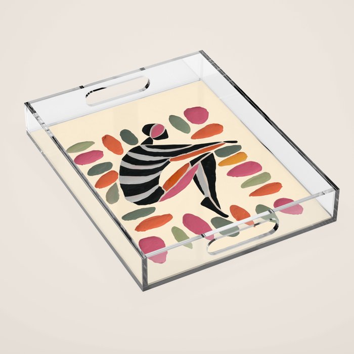 Dance of Shapes Acrylic Tray Gallery Image 1