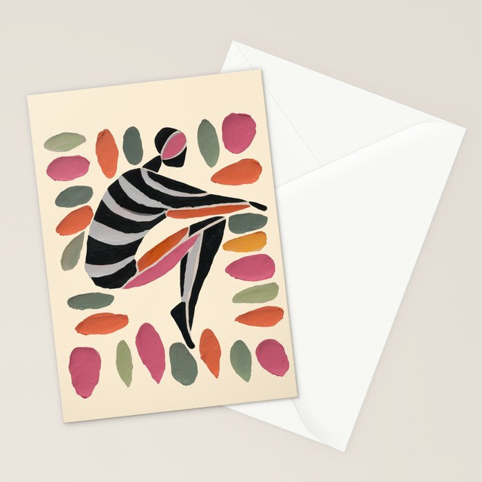 Dance of Shapes Stationery Card Gallery Image 2